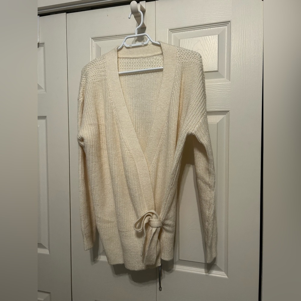 NWOT Amazon.com Cream Wrap Sweater